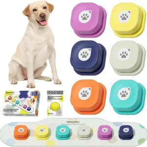 Dog Talking Training Buttons 6 Pack w/ Training Manual