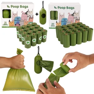 Biodegradable Dog Waste Bags  with Dispenser