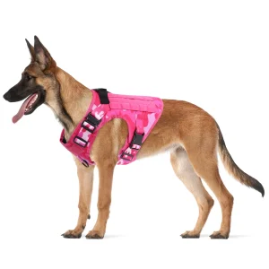 Military Pink Camouflage Leash Tactical Training Harness/Vest